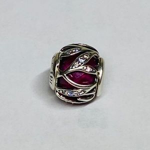 Authentic Pandora Encased in Love Cerise Crystal